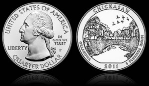 2011-P Chickasaw National Recreation Area 5 Ounce Silver Uncirculated Coin