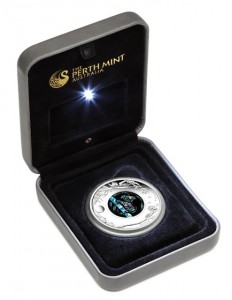 2012 Australian Opal Koala Silver Coin in Case