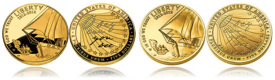 Star-Spangled Banner $5 Gold Coin Images