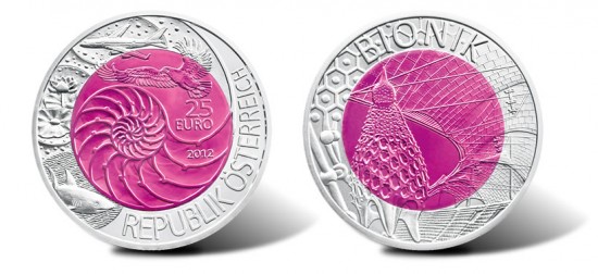 2012 Austrian Bionics Silver and Niobium Bimetallic Coin