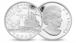 Royal Canadian Mint 2012 $10 RMS Titanic Fine Silver Commemorative Coin