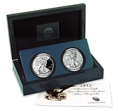 2012 American Silver Eagle San Francisco Two-Coin Proof Set