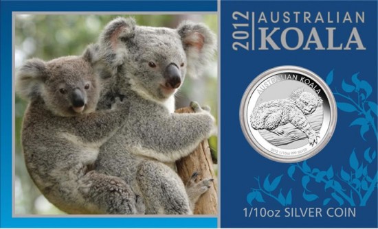 2012 Australian Koala Silver Coin in Presentation Card