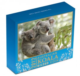 Australian Koala Gilded Coin in Shipper