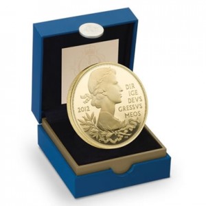 The Queen's Diamond Jubilee UK Gold Plated Silver Coin