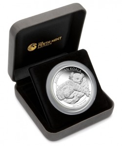 2012 Australian Koala 5 Ounce Silver Proof Coin in Case