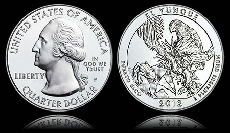2012-P El Yunque 5 Ounce Silver Uncirculated Coin