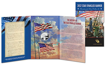 2012 Star-Spangled Banner Bicentennial Silver Dollar Set