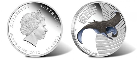 2012 Australian Manta Ray Silver Proof Coin