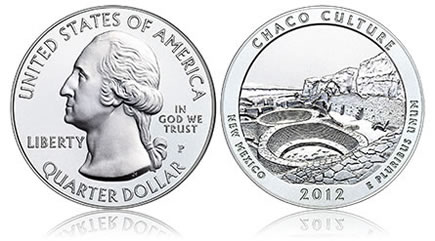 2012-P Chaco Culture National Historical Park 5 Ounce Silver Coin