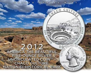 2012-P Chaco Culture National Historical Park 5 Ounce Silver Uncirculated Coin