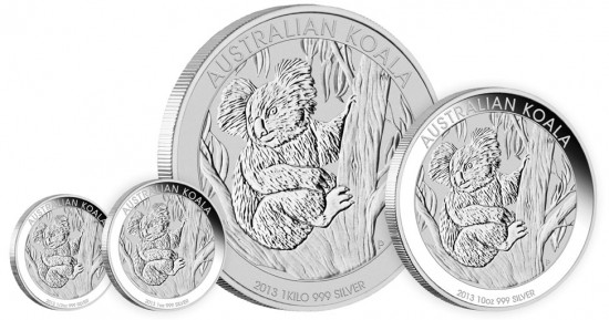 2013 Australian Koala Silver Bullion Coins