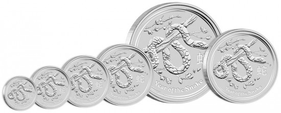 2013 Year of the Snake Silver Bullion Coins