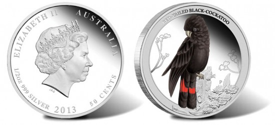 2013 Red-Tailed Black-Cockatoo Silver Coin