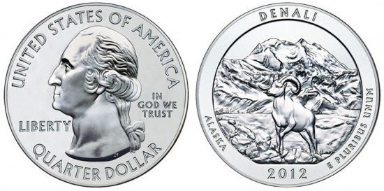 Denali National Park Five Ounce Silver Bullion Coin