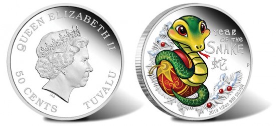2013 Baby Snake Silver Proof Coin