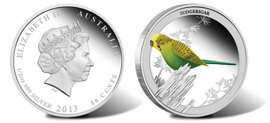 2013 Budgerigar Silver Proof Coin