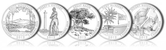 2013 America the Beautiful Silver Coin Designs