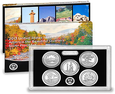 2013 America the Beautiful Quarters Silver Proof Set