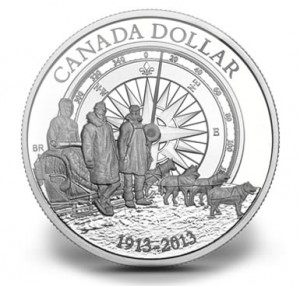 2013 Canadian Arctic Expedition Proof Silver Dollar