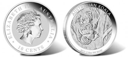 2013 Australian One-Tenth Ounce Koala Silver Coin