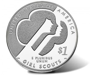 2013 Girl Scouts of the USA Centennial Silver Dollar - Reverse