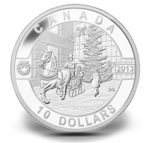 2013 O Canada Holiday Half Ounce Silver Coin
