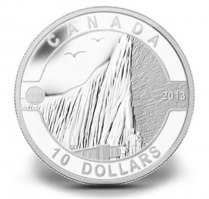 2013 O Canada Niagara Falls Half Ounce Silver Coin