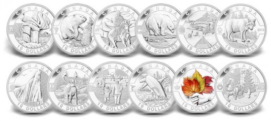 2013 O Canada One-Half Ounce Silver Coins