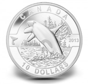 2013 O Canada Orca Half Ounce Silver Coin