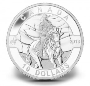 2013 O Canada Royal Canadian Mounted Police Half Ounce Silver Coin