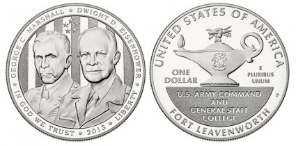 2013-P 5-Star Generals $1 Silver Coin - Proof