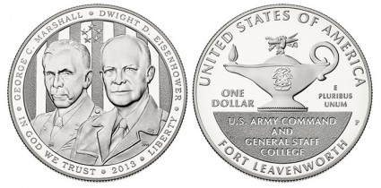 2013-P 5-Star Generals $1 Silver Coins - Proof