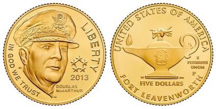 2013-P 5-Star Generals $5 Gold Commemorative Coin - Uncirculated