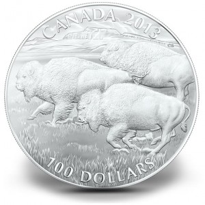 2013 $100 for $100 Bison Silver Coin