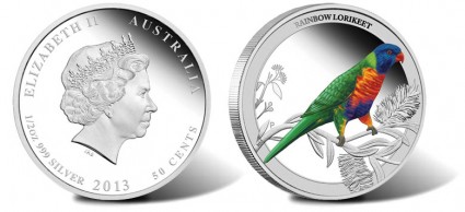 2013 Rainbow Lorikeet Silver Coin