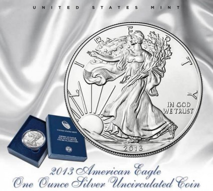 US Mint Image of 2013-W American Silver Eagle Uncirculated Coin