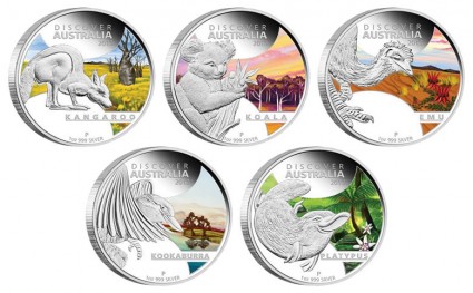 2013 Discover Australia Silver Proof Coins