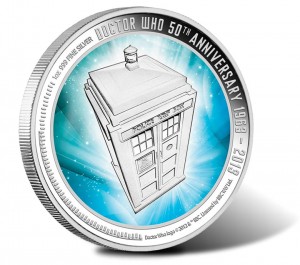 2013 Doctor Who 50th Anniversary Silver Proof Coin