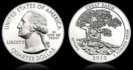 2013 Great Basin National Park 5 Ounce Silver Coin