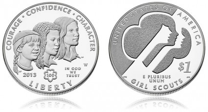 Proof 2013 Girl Scouts Silver Dollar