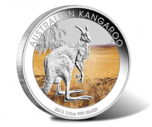 2013 50c Australian Outback Kangaroo 1/2 Ounce Silver Coin