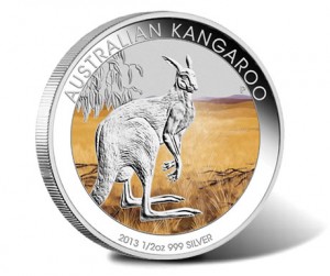 2013 50c Australian Outback Kangaroo 1/2 Ounce Silver Coin