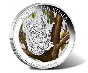 2013 50c Australian Outback Koala 1/2 Ounce Silver Coin