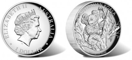 2013 Australian Koala High Relief Silver Coin