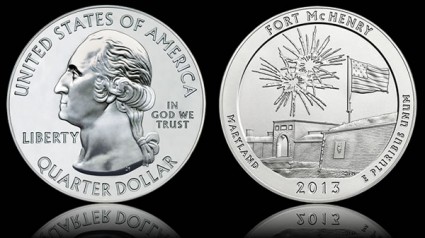 2013 Fort McHenry National Monument and Historic Shrine 5 Ounce Silver Bullion Coin