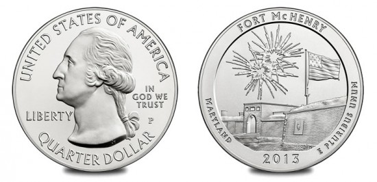2013-P Fort McHenry 5 Ounce Silver Uncirculated Coin
