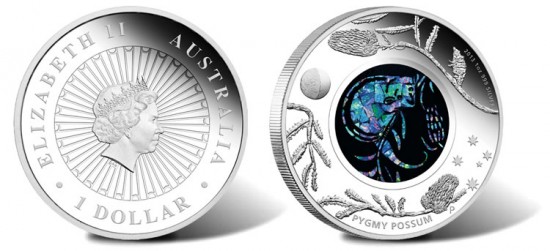 2013 Australian Opal Pygmy Possum Silver Coin