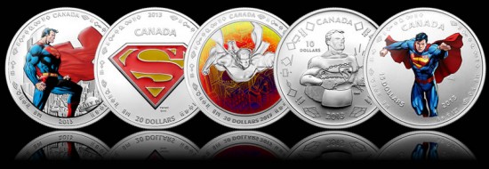 2013 Superman Anniversary Silver Coins