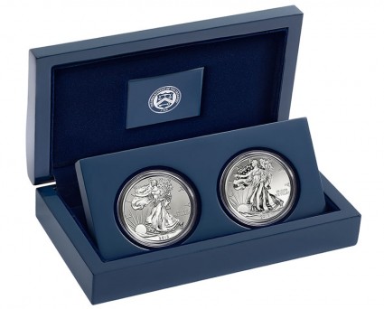 2013 American Silver Eagle Two-Coin Set from West Point